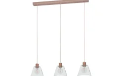 Kök & Matplats|Avlånga Taklampor < Eglo Copley Taklampa 90cm 3L Roséguld