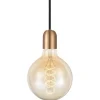 Sladdställ Med Sockel-Halo Design Copper Pendel Med E27-Sockel Koppar