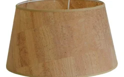 Enfärgade Runda Lampskärmar < Hallbergs Cork Lampskärm Låg Ø21cm Transparent Natur