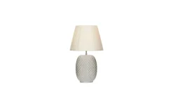 Bordslampor-Aneta Cornelia Bordslampa 42cm Silver/Vit