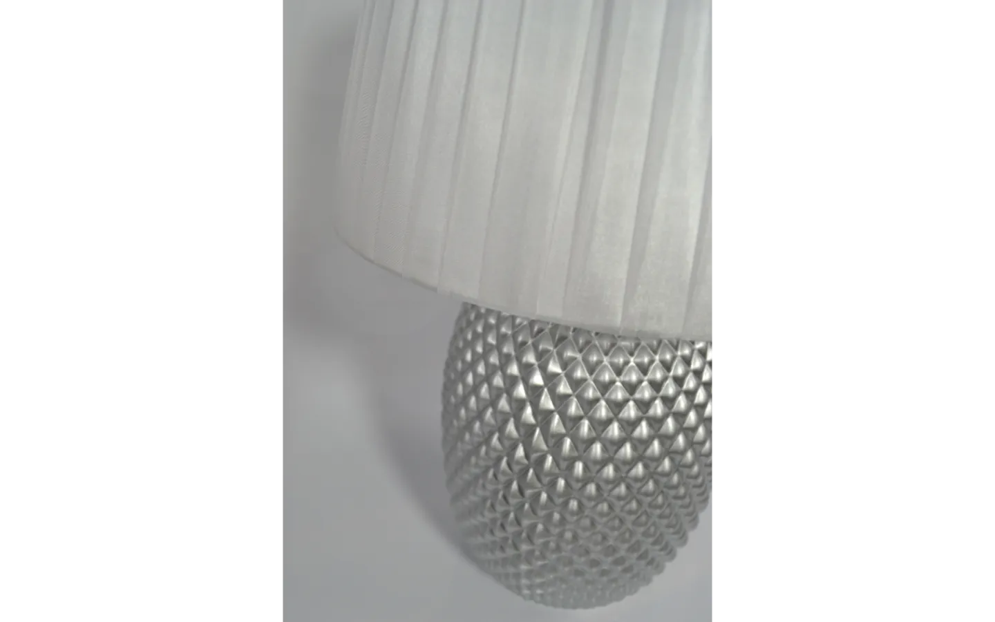 Bordslampor-Aneta Cornelia Bordslampa 42cm Silver/Vit