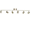 Avlånga Takspotlights|Takspot Med Minst 4 Lampor-By Rydens Correct Takspotlight 124cm 6xGU10 Guld