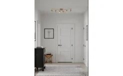 Avlånga Takspotlights|Takspot Med Minst 4 Lampor-By Rydens Correct Takspotlight 124cm 6xGU10 Guld
