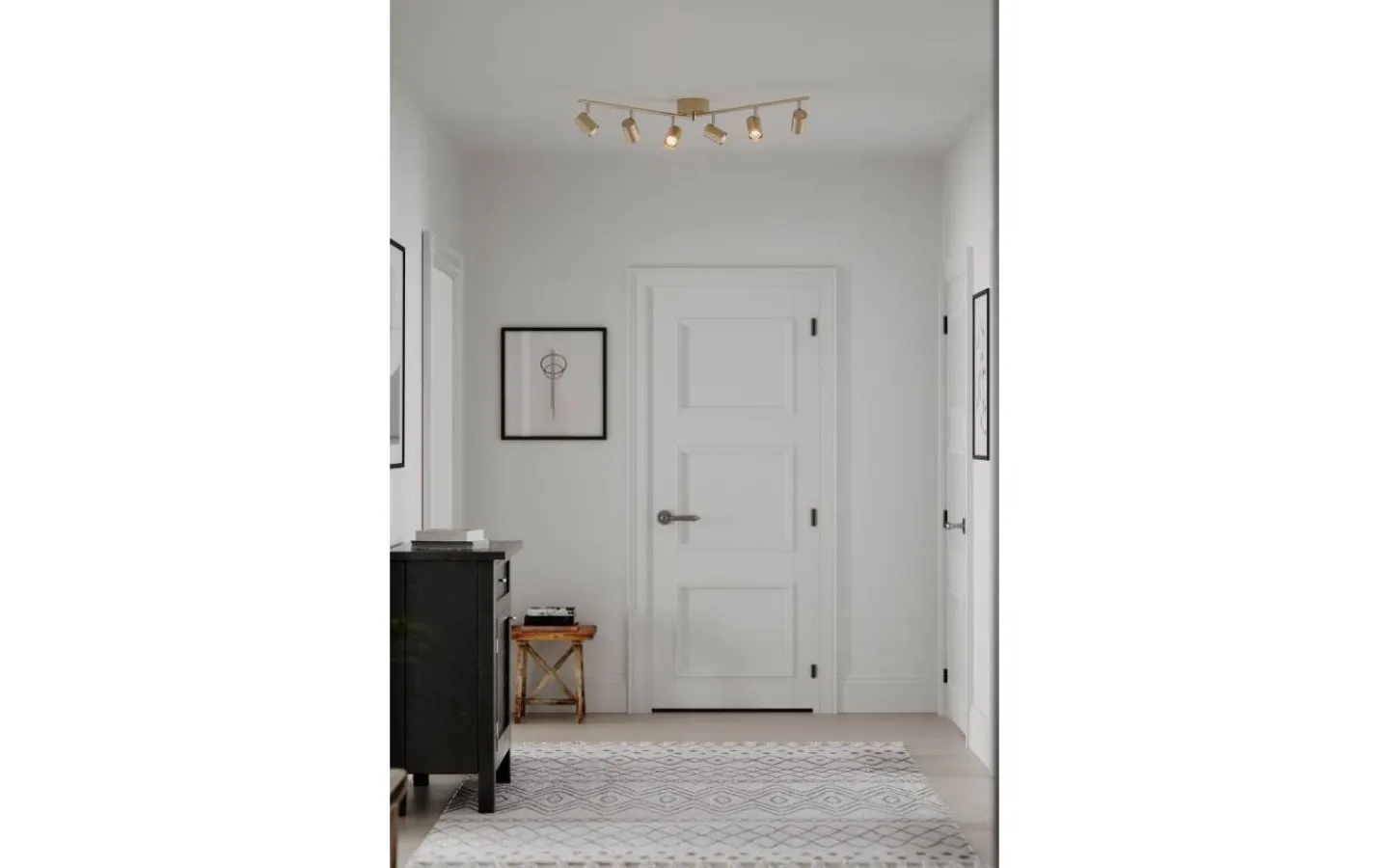 Avlånga Takspotlights|Takspot Med Minst 4 Lampor-By Rydens Correct Takspotlight 124cm 6xGU10 Guld