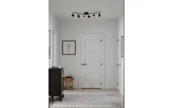 Avlånga Takspotlights|Takspot Med Minst 4 Lampor-By Rydens Correct Takspotlight 124cm 6xGU10 Svart