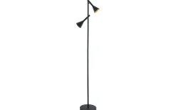 Golvläslampor-Eglo Cortaderas Golvlampa 145cm GU10 LED 2x5W Svart