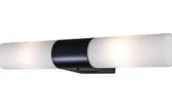 Badrumslampor Vägg < Aneta Cosenza Vägglampa med Uttag 44cm Svart IP44