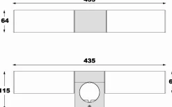 Badrum|Badrumslampor Vägg-Aneta Cosenza Vägglampa med Uttag 44cm Matt Mässing IP44