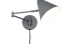 Läslampor-Trio Lighting Cosima Vägglampa E14 antracit