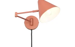 Läslampor-Trio Lighting Cosima Vägglampa E14 aprikos