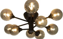 Hall & Trappa|Sovrum < Aneta Cosmos Plafond 53cm Svart/Rök