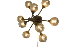 Vardagsrum|Lampetter-Aneta Cosmos Plafond/Vägglampa 53cm Svart/Rök