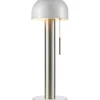 Bordslampor < Markslojd Costa Bordslampa 46cm Satin Nickel/Vit