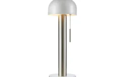 Bordslampor < Markslojd Costa Bordslampa 46cm Satin Nickel/Vit