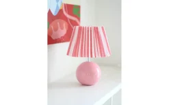 Plisserade Lampskärmar-Hallbergs Costa Nova Plisserad Lampskärm Ø21cm Röd