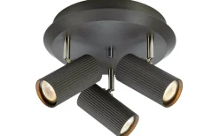 Runda Takspotlights|Takspot Med 3 Lampor-Markslojd Costilla Takspot 27cm Mörkgrå