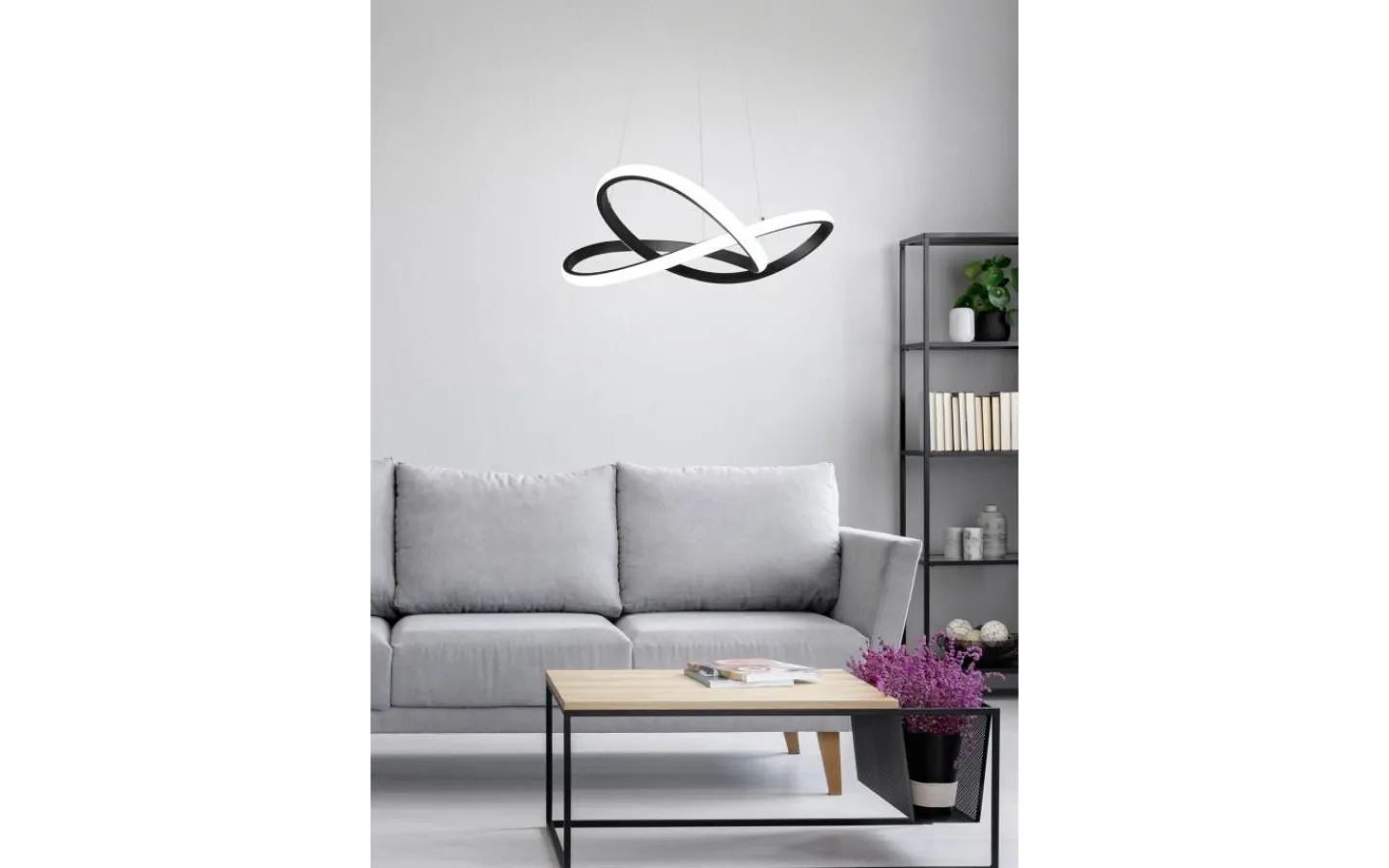 Stora Taklampor Ø50-69 Cm < Reality Course Takpendel LED mattsvart 4000K