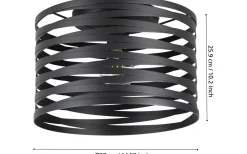 Plafonder < Eglo Cremella Plafond 37cm Svart