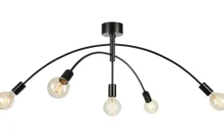 Hall & Trappa|Plafonder < Markslojd Crux Plafond 107cm 5L Svart