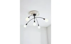 Hall & Trappa|Plafonder < Markslojd Crux Plafond 107cm 5L Svart