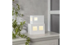 Bordslampor < Star Trading Cube Bordslampa E14 25cm Vit