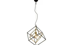 Kök & Matplats|Vardagsrum-Aneta Cubes Taklampa 54cm Svart/Mässing