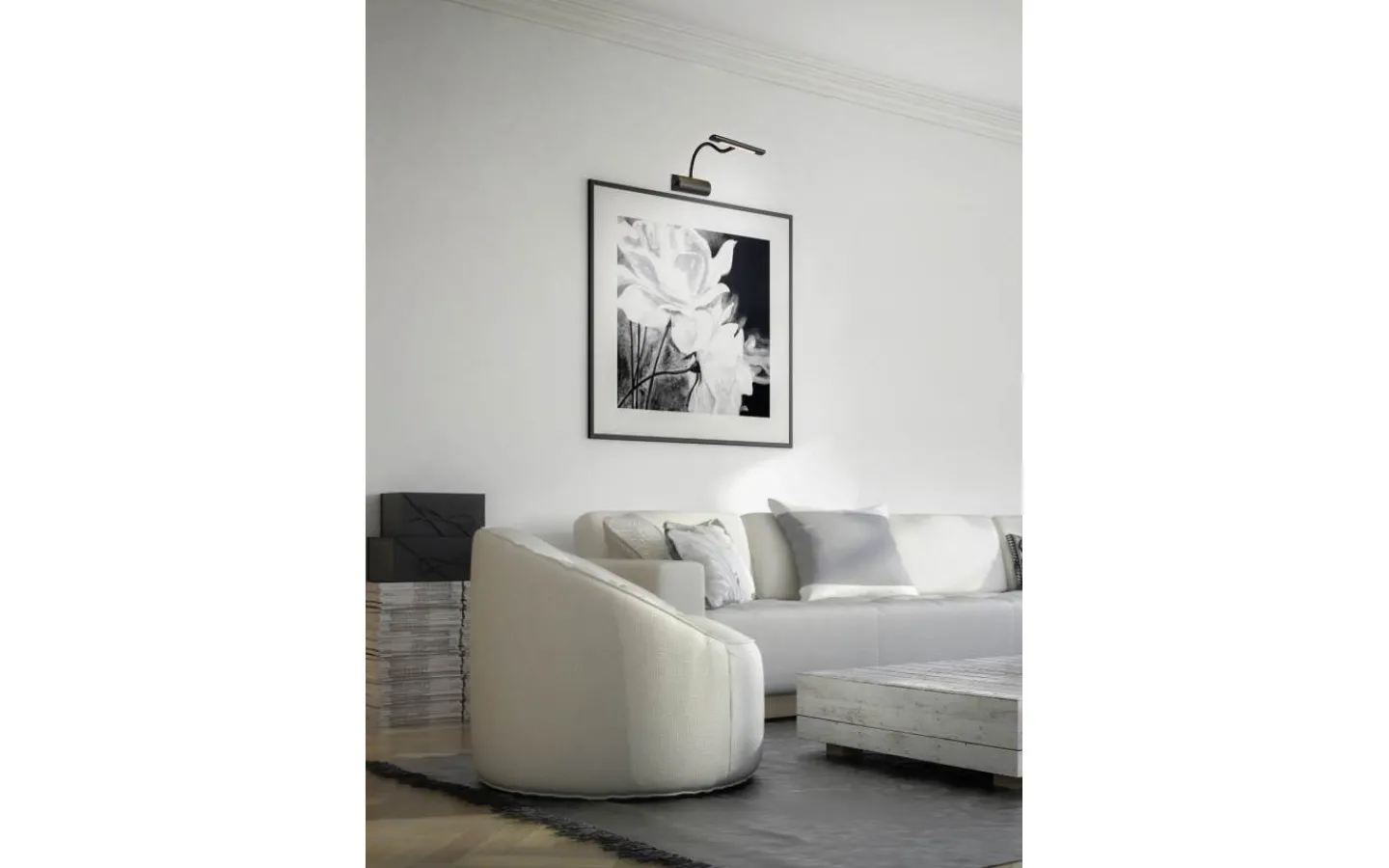 Tavelbelysning < Trio Lighting Curtis Tavellampa LED mattsvart
