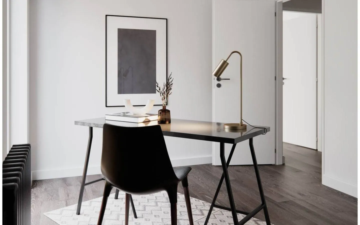 Skrivbordslampor-By Rydens Curve Bordslampa 50cm Matt Guld