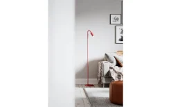 Golvläslampor < By Rydens Curve Golvlampa 146cm Matt Mörkröd