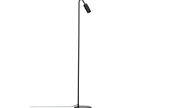 Golvläslampor-By Rydens Curve Golvlampa 146cm Matt Svart