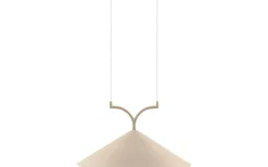 Stora Taklampor Ø50-69 Cm-Globen Lighting Curve Taklampa 50cm Beige