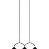 Avlånga Taklampor-Globen Lighting Curve Taklampa 95cm Svart