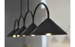 Avlånga Taklampor-Globen Lighting Curve Taklampa 165cm Svart