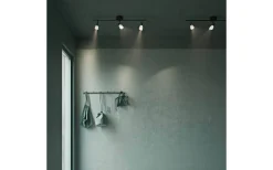 Avlånga Takspotlights|Takspot Med 3 Lampor < Herstal Cut Takspotlight 100cm Svart/Opalglas