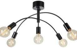 Sovrum|Plafonder < Markslojd Cygnus Plafond 70cm 5L Svart