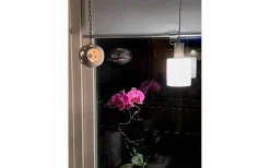 Kök & Matplats|Fönsterlampor-Aneta Cylinder Fönsterlampa 9cm Stål/Opal