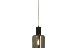Kök & Matplats|Fönsterlampor-Aneta Cylinder Fönsterlampa 9cm Svart/Rök