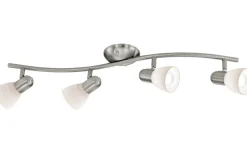 Avlånga Takspotlights|Takspot Med Minst 4 Lampor-Eglo Dakar Takspotlight 65cm Nickel