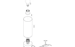 Bordslampor < Eglo Damasco Bordslampa 22cm Nickel