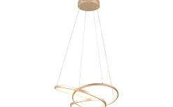 Stora Taklampor Ø50-69 Cm-Trio Lighting Darvin Takpendel LED 64cm guld
