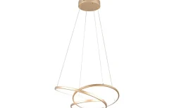 Stora Taklampor Ø50-69 Cm-Trio Lighting Darvin Takpendel LED 64cm guld