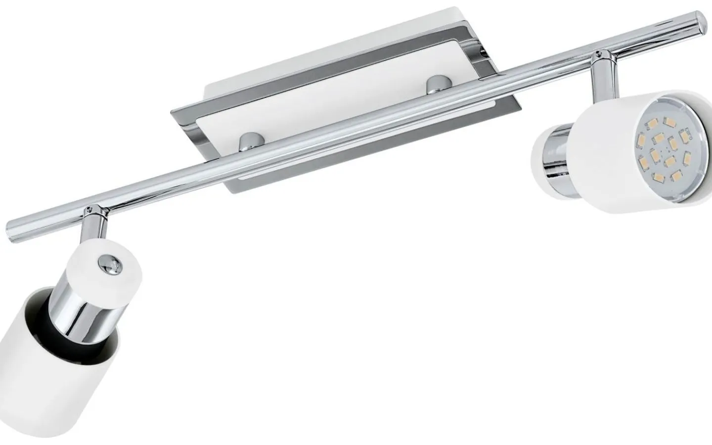 Avlånga Takspotlights|Takspot Med 2 Lampor < Eglo Davida Takspotlight 39cm GU10 LED 3000K 2x5W Vit
