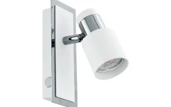 Läslampor-Eglo Davida Vägglampa LED 3000K 4,6W Krom/Vit