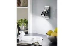 Läslampor < Eglo Davida Vägglampa LED 3000K 4,6W Nickel/Svart