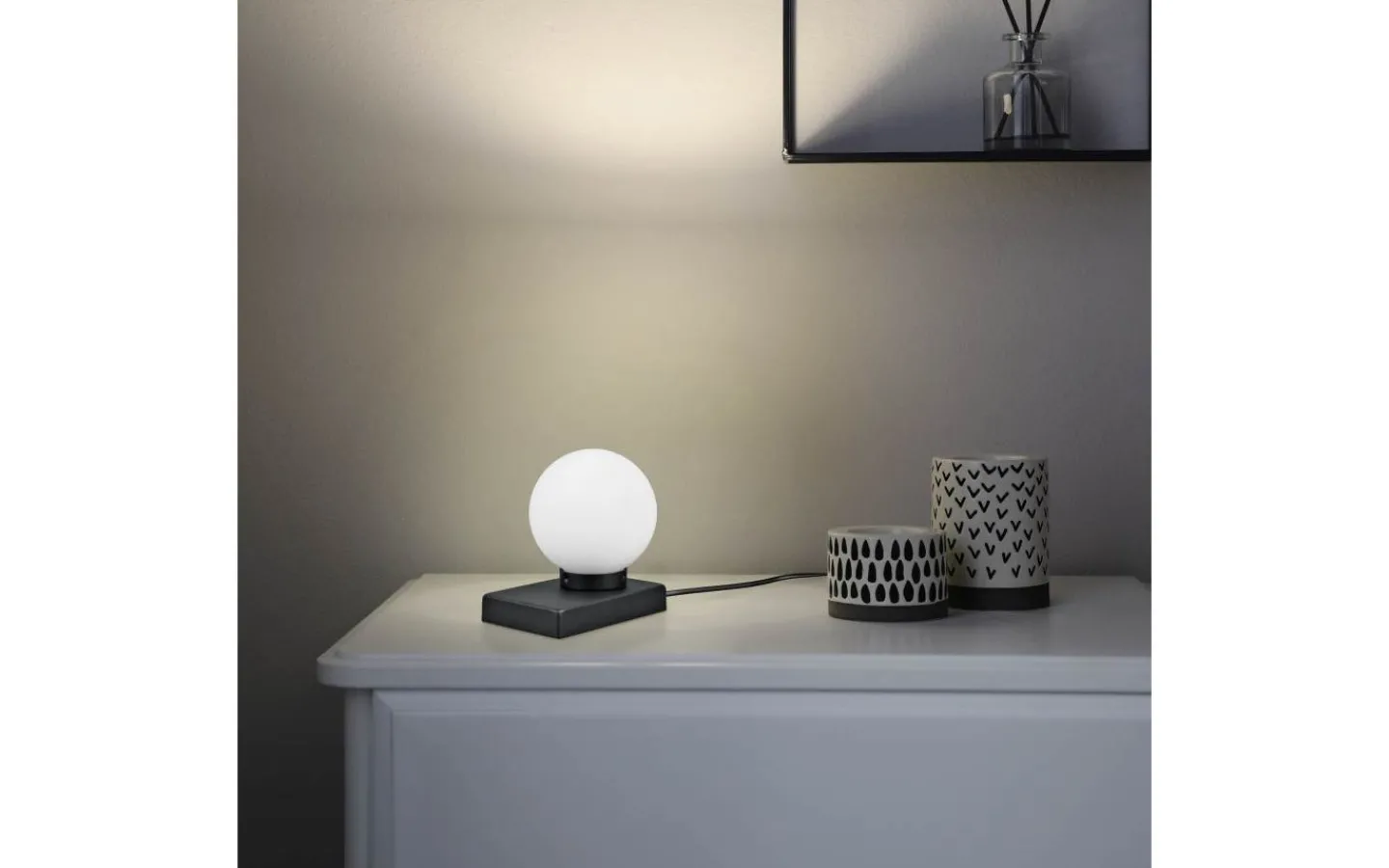 Bordslampor-Trio Lighting Davi II Bordslampa E14 mattsvart