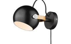 Läslampor < Halo Design DC Vägglampa Svart/Ek