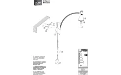 Läslampor < Aneta Deka Vägglampa LED 4W 3000K Vit
