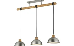 Avlånga Taklampor < Trio Lighting Delhi Takpendel 3-delad E27 antik stål