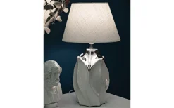 Bordslampor < Mauro Ferretti Delta Bordslampa 51cm Silver/Vit