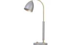 Sovrum|Skrivbordslampor < Belid Deluxe Bordslampa 51cm LED GU5,3 Grå/Mässing